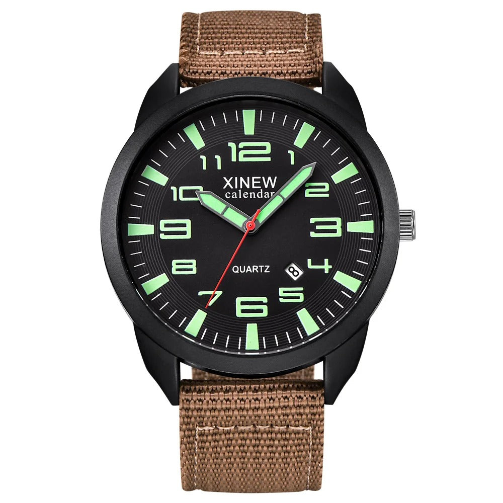 Montre Quartz avec Cadran Lumineux & Calendrier – Lumo