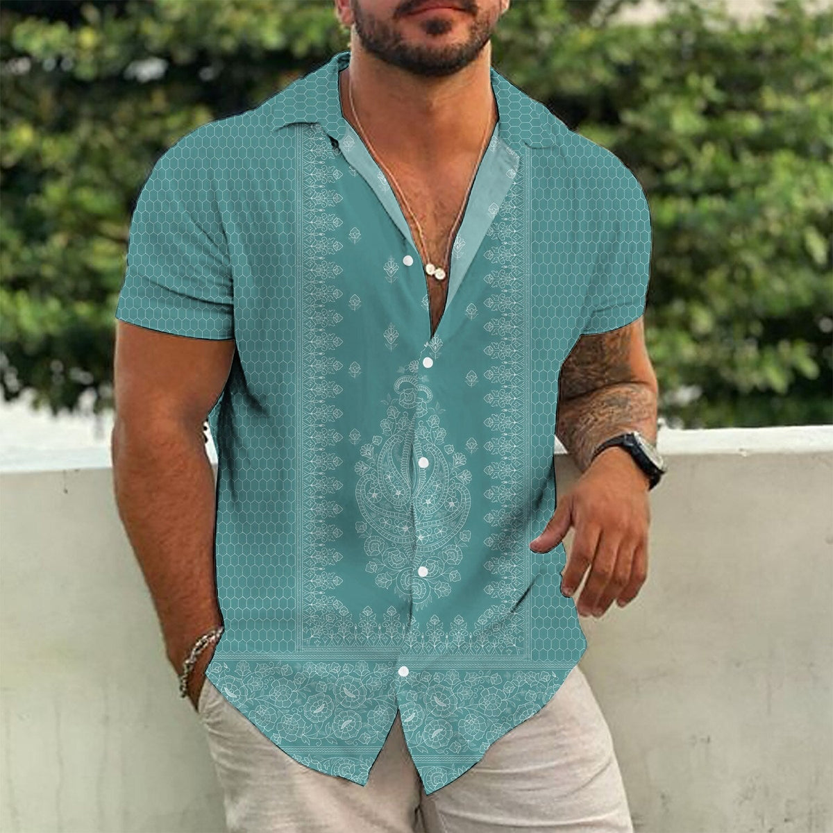 Siyaje | Chemise en piqué de coton