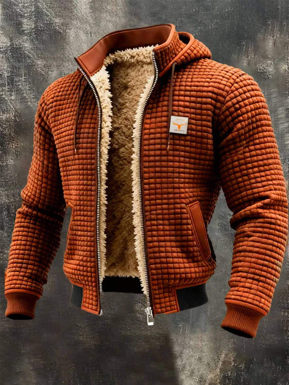Siyaje | Veste rétro à capuche avec fermeture éclair