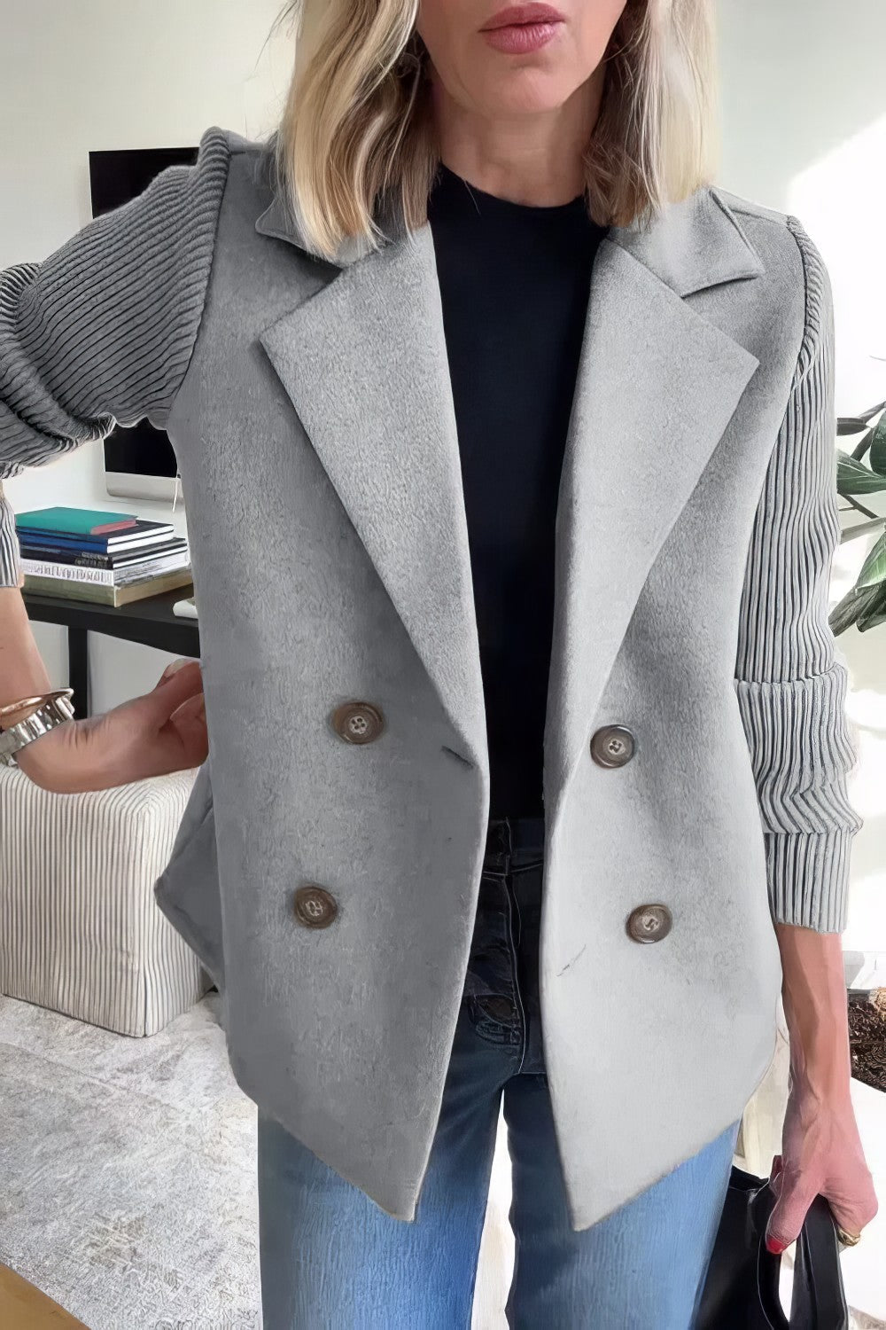CLAIRE | Cardigan en patchwork