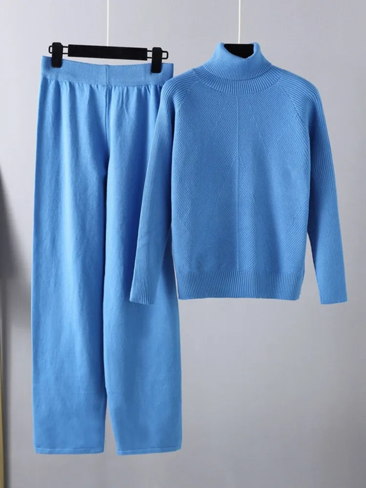 Siyaje | Ensemble deux pièces Lounge en tricot torsadé